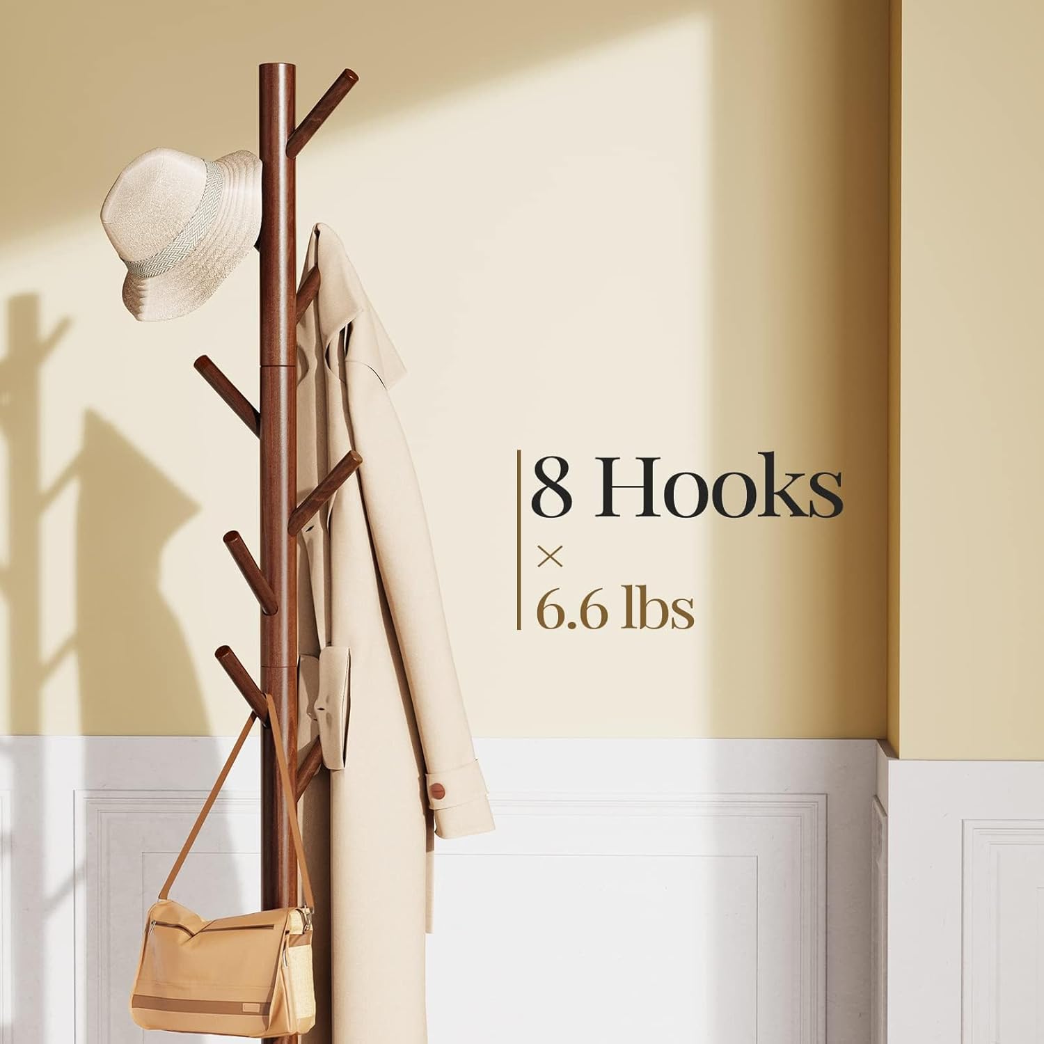 Sturdy Wooden Coat Tree
