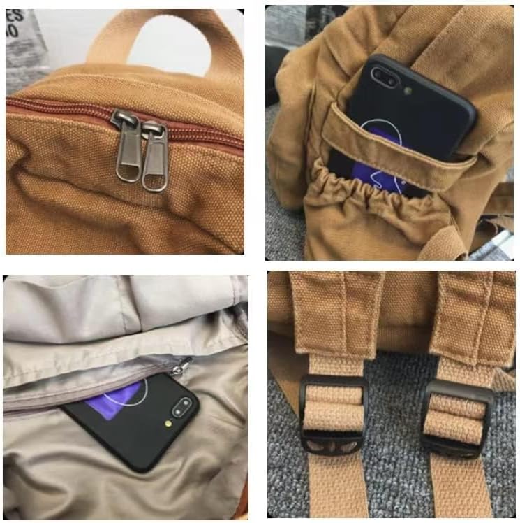 Canvas Backpack for School Vintage