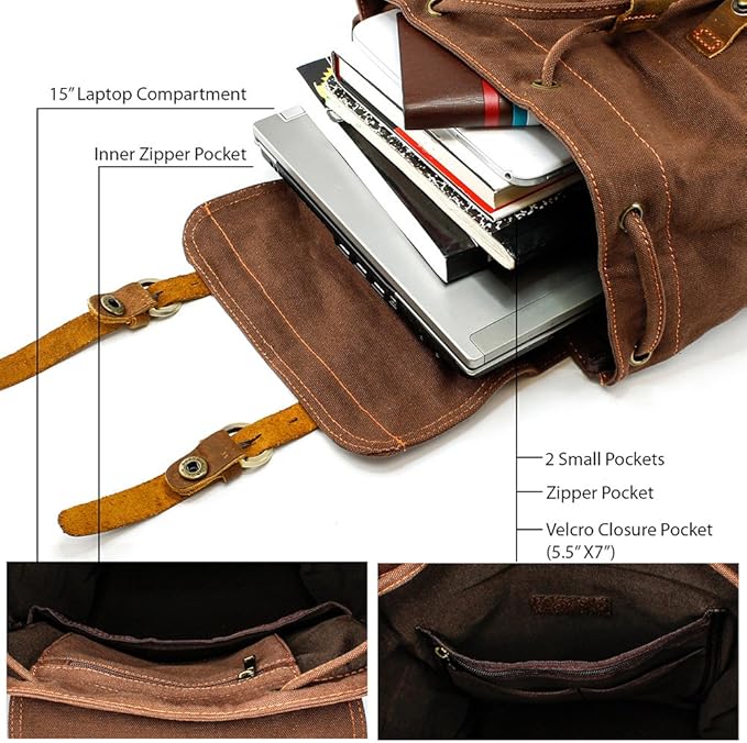 Vintage Canvas Backpack