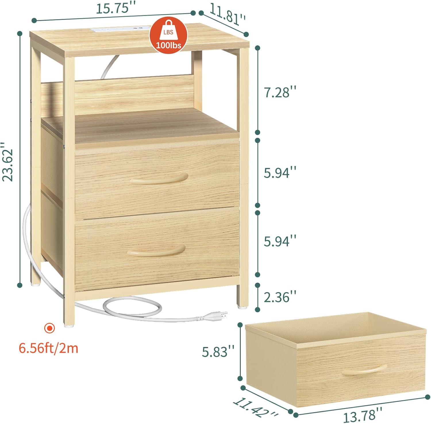 USB-Charging Nightstand